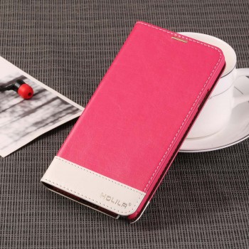 Глянцевый водоотталкивающий чехол портмоне подставка на пластиковой основе для Samsung Galaxy Note 3  Пурпурный