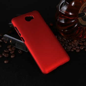 Пластиковый непрозрачный матовый чехол для Huawei Honor 5A/Y5 II Красный
