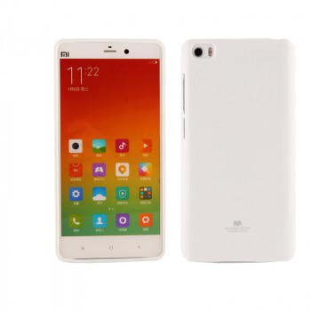 Силиконовый глянцевый непрозрачный чехол для Xiaomi MI5 Белый