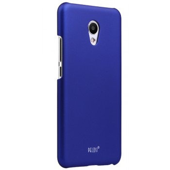 Пластиковый непрозрачный матовый чехол для Meizu MX6  Синий