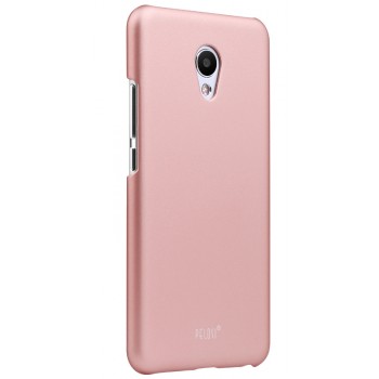 Пластиковый непрозрачный матовый чехол для Meizu MX6  Розовый