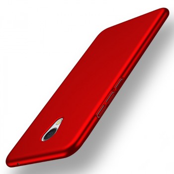 Пластиковый непрозрачный матовый чехол с улучшенной защитой элементов корпуса для Meizu MX6  Красный
