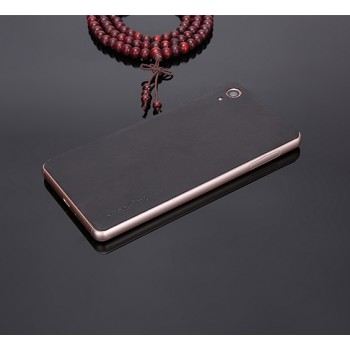 Экстратонкая клеевая кожаная накладка для Sony Xperia XA