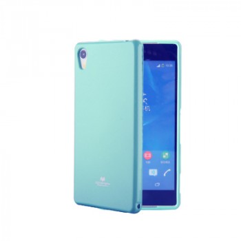 Силиконовый глянцевый непрозрачный чехол для Sony Xperia XA Ultra Голубой