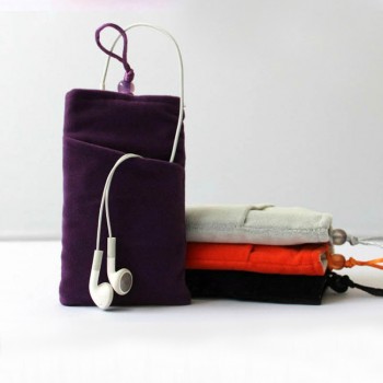 Войлочный мешок с бархатным покрытием и отсеком для карт для Sony Xperia XA Ultra  Фиолетовый