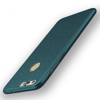 Пластиковый непрозрачный матовый чехол с повышенной шероховатостью для Huawei Honor 8  Зеленый
