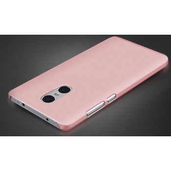 Пластиковый непрозрачный матовый чехол с повышенной шероховатостью для Xiaomi RedMi Pro  Розовый