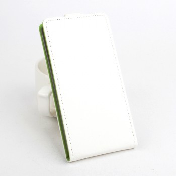 Текстурный чехол вертикальная книжка на силиконовой основе на магнитной защелке для Lenovo Moto G4  Белый