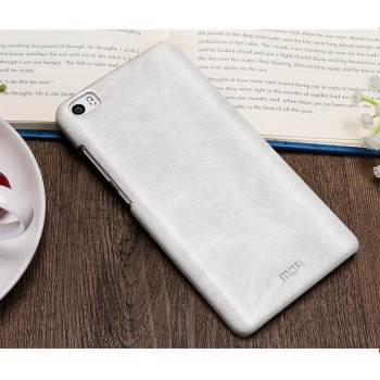 Чехол накладка текстурная отделка Кожа для Xiaomi Mi Note  Белый