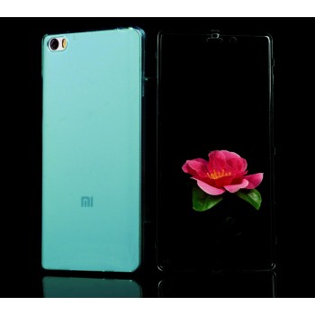 Двухкомпонентный силиконовый матовый полупрозрачный чехол горизонтальная книжка с акриловой полноразмерной транспарентной смарт крышкой для Xiaomi Mi Note  Зеленый