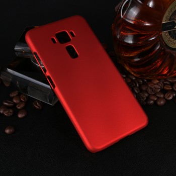 Пластиковый непрозрачный матовый чехол для Asus ZenFone 3 5.2 Красный