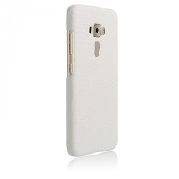 Чехол накладка текстурная отделка Кожа для Asus ZenFone 3 5.5 Белый