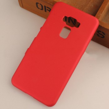 Пластиковый непрозрачный матовый чехол для Asus ZenFone 3 5.5 Красный