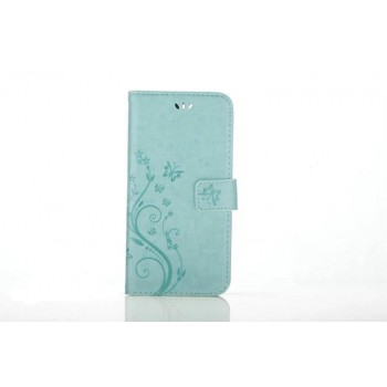 Чехол портмоне подставка текстура Узоры на силиконовой основе на магнитной защелке для Iphone 7 Plus/8 Plus Зеленый