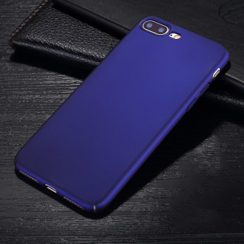 Пластиковый непрозрачный матовый чехол с улучшенной защитой элементов корпуса для Iphone 7 Plus/8 Plus Синий