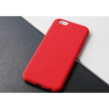 Силиконовый матовый непрозрачный нескользящий премиум софт-тач чехол для Iphone 7 Plus/8 Plus Красный
