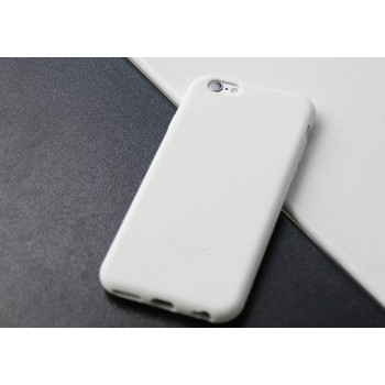 Силиконовый матовый непрозрачный нескользящий премиум софт-тач чехол для Iphone 7 Plus/8 Plus Белый