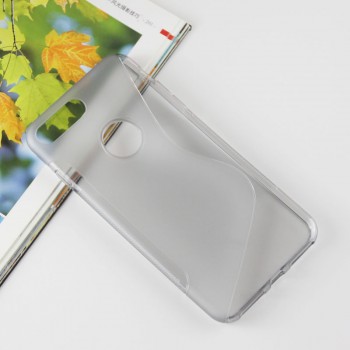 Силиконовый матовый полупрозрачный чехол с дизайнерской текстурой S для Iphone 7 Plus/8 Plus Серый