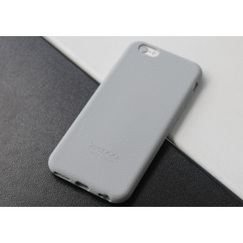 Силиконовый матовый непрозрачный нескользящий премиум софт-тач чехол для Iphone 7/8/SE (2020) Серый