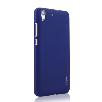 Пластиковый непрозрачный матовый чехол с повышенной шероховатостью для Huawei Y6II  Синий