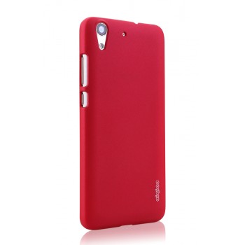 Пластиковый непрозрачный матовый чехол с повышенной шероховатостью для Huawei Y6II  Красный