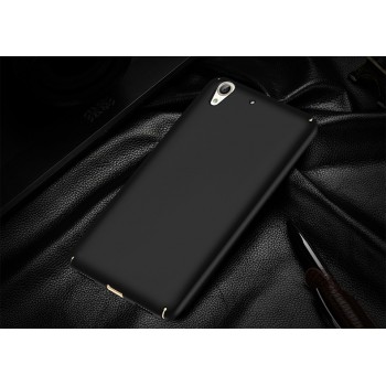 Пластиковый непрозрачный матовый чехол с улучшенной защитой элементов корпуса для Huawei Y6II Черный