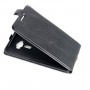 Чехол вертикальная книжка на силиконовой основе с отсеком для карт на магнитной защелке для Asus ZenFone 3 Deluxe , цвет Черный
