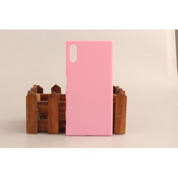 Пластиковый непрозрачный матовый чехол для Sony Xperia XZ/XZs Розовый