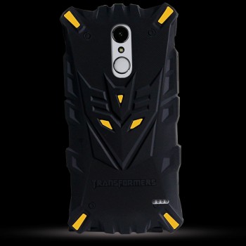 Силиконовый матовый непрозрачный дизайнерский фигурный чехол для ZTE Blade X5  Желтый