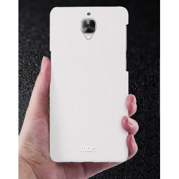 Чехол накладка текстурная отделка Золото для OnePlus 3  Белый