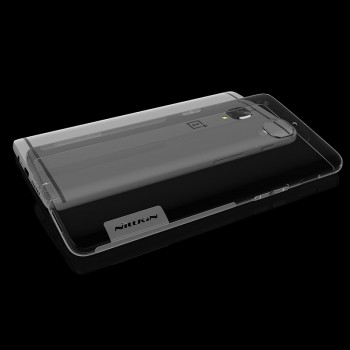 Силиконовый матовый полупрозрачный чехол с улучшенной защитой элементов корпуса (заглушки) для OnePlus 3  Серый