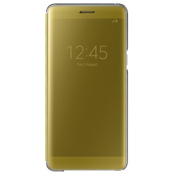 Оригинальный двухмодульный пластиковый непрозрачный чехол флип с полупрозрачной смарт крышкой для Samsung Galaxy Note 7  Желтый