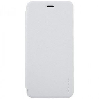 Чехол горизонтальная книжка на пластиковой нескользящей премиум основе для Asus ZenFone 3 Max  Белый