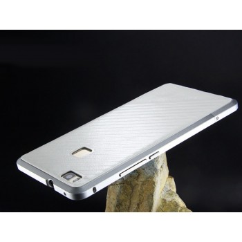 Металлический округлый бампер сборного типа на винтах для Huawei P9 Lite  Белый
