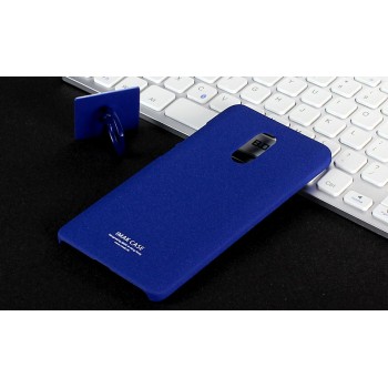 Пластиковый непрозрачный матовый чехол с повышенной шероховатостью для Xiaomi RedMi Note 4  Синий