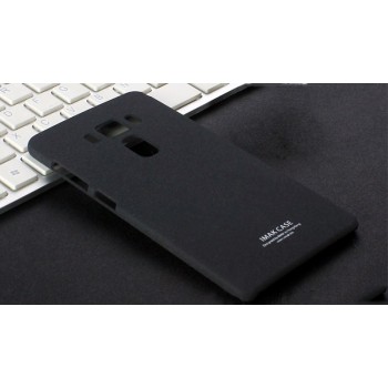 Пластиковый непрозрачный матовый чехол с повышенной шероховатостью для Asus ZenFone 3 5.5 Черный