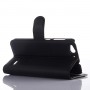 Чехол портмоне подставка на пластиковой основе на магнитной защелке для ZTE Blade S6 , цвет Черный