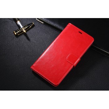 Винтажный чехол портмоне подставка на магнитной защелке для Meizu U20 Красный