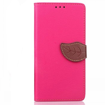 Чехол портмоне подставка на силиконовой основе на дизайнерской магнитной защелке для Sony Xperia X Performance  Розовый