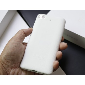 Силиконовый матовый непрозрачный чехол с нескользящим софт-тач покрытием для Xiaomi Mi5S Белый