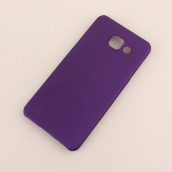 Пластиковый непрозрачный матовый чехол для Samsung Galaxy A3 (2016) Фиолетовый