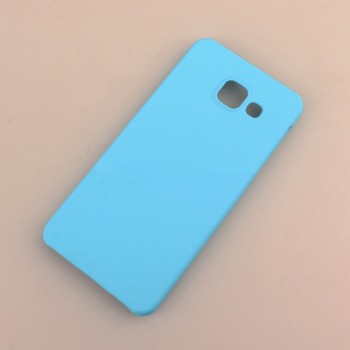 Пластиковый непрозрачный матовый чехол для Samsung Galaxy A3 (2016) Голубой