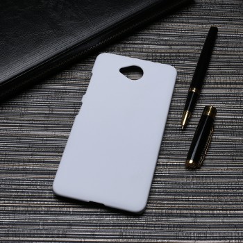 Пластиковый непрозрачный матовый чехол для Microsoft Lumia 650  Белый