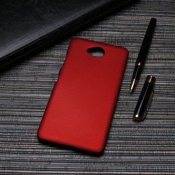Пластиковый непрозрачный матовый чехол для Microsoft Lumia 650  Красный