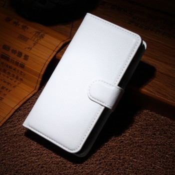 Чехол портмоне подставка на магнитной защелке для Nokia Lumia 630 Белый