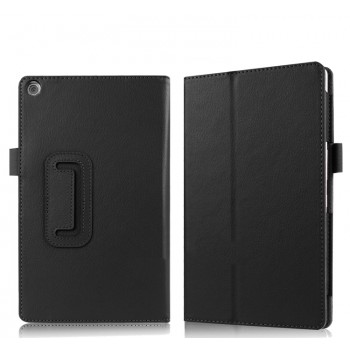 Чехол книжка подставка с рамочной защитой экрана и крепежом для стилуса для ASUS ZenPad 3S 10 Черный