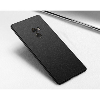 Пластиковый непрозрачный матовый чехол с улучшенной защитой элементов корпуса и повышенной шероховатостью для Xiaomi Mi Mix Черный