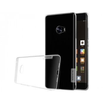 Силиконовый глянцевый полупрозрачный чехол с улучшенной защитой элементов корпуса (заглушки) для Xiaomi Mi Note 2