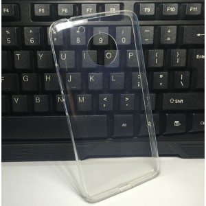 Силиконовый глянцевый транспарентный чехол для Lenovo Moto G5