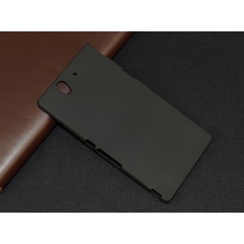 Пластиковый непрозрачный матовый чехол для Sony Xperia Z